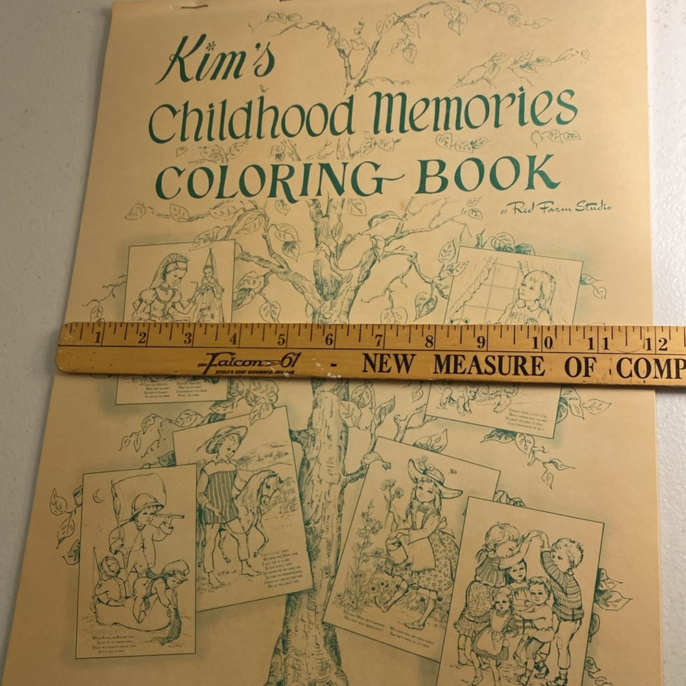 Vintage Red Farm Studio Kim’s Childhood Memories Coloring Book - Picture 11 of 13